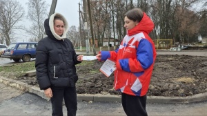 Добровольцы провели профилактическую информационную акцию по пожарной безопасности в посёлке Успенский.