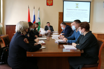 Совместное заседание комиссии по предупреждению и ликвидации чрезвычайных ситуаций и обеспечению пожарной безопасности и антитеррористической комиссии городского округа Серебряные Пруды  Московской области