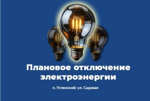 Плановое отключение электроэнергии в муниципальном округе Серебряные Пруды на 31 июля 2025 года
