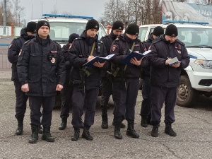В Серебряных Прудах проведён инструктаж нарядов комплексных сил полиции 