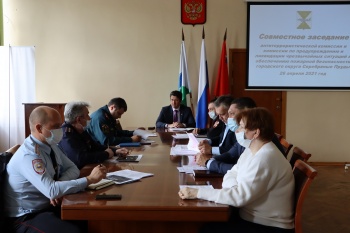 Совместное заседание антитеррористической комиссии и комиссии по предупреждению и ликвидации чрезвычайных ситуаций и обеспечению пожарной безопасности городского округа Серебряные Пруды Московской области