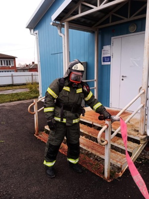 Работники ГКУ МО «Мособлпожспас» потушили условный пожар в фельдшерско-акушерском пункте в округе Серебряные Пруды