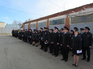 В Серебряных Прудах совместно с представителем Общественного совета проведён строевой смотр