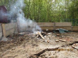 Госадмтехнадзор пресек сжигание мусора на строительной площадке