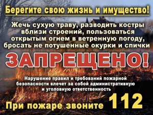 Отделение надзорной деятельности и профилактической работы по городскому округу Серебряные Пруды напоминает Пал ????сухой травы очень опасен!????